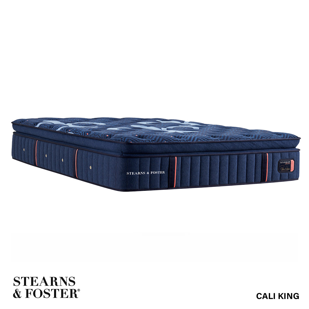 Lux Estate Elite Medium Pillow Top Mattress from Stearns & Foster in Queen Blue Innerspring with Cooling, Made in USA - Additional view 4
