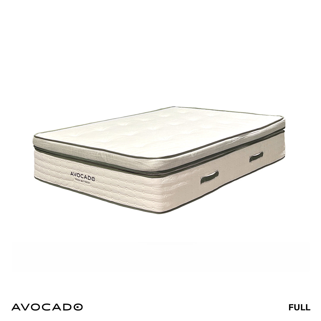 Plush Avocado Boxtop Green Mattress from Avocado Mattress in Queen Cotton / Natural Fiber Blend with Cooling, Made in USA - Detail view