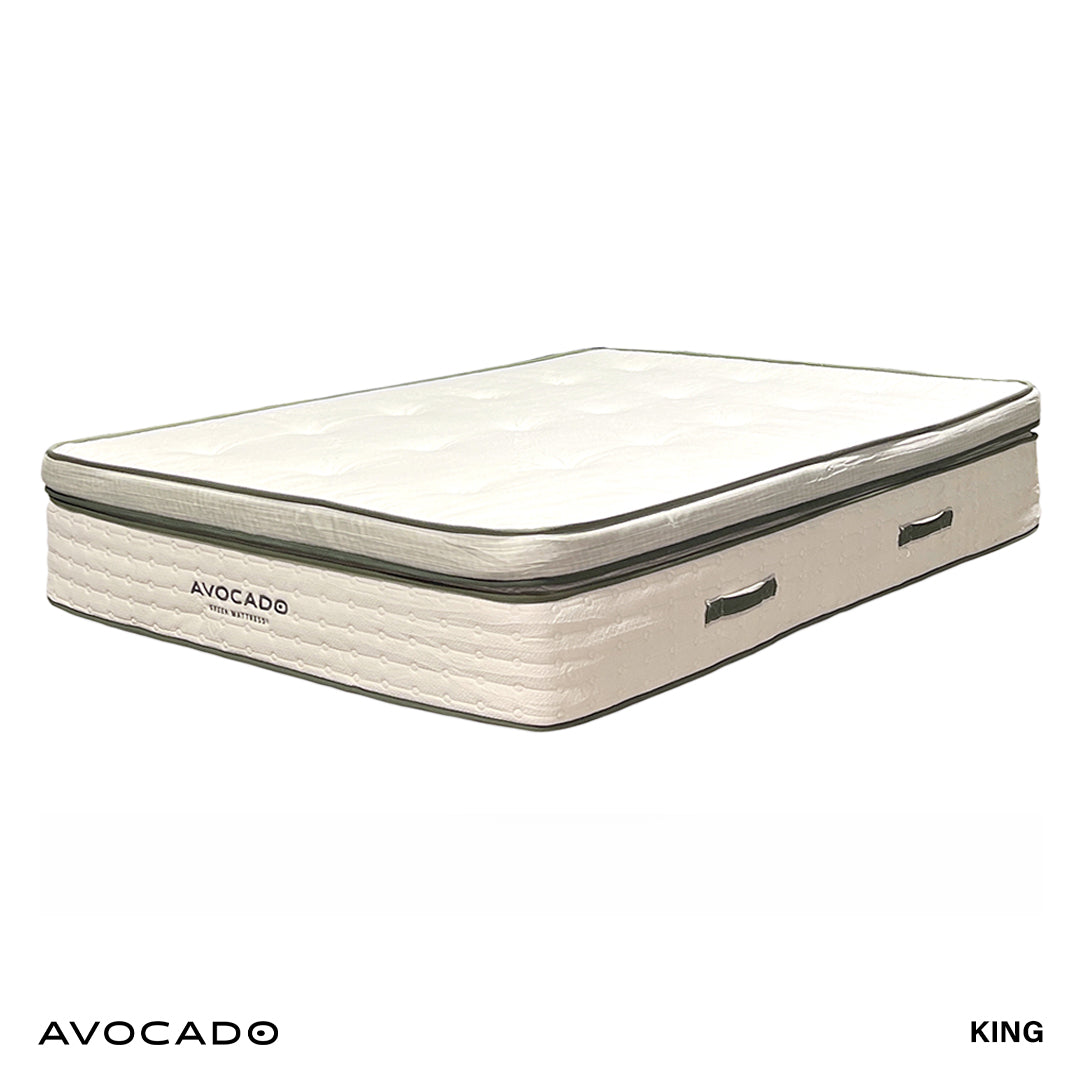 Plush Avocado Boxtop Green Mattress from Avocado Mattress in Queen Cotton / Natural Fiber Blend, Made in USA - Additional view 5