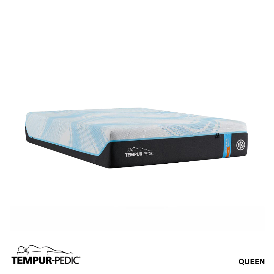 LuxeBreeze® Firm 2.0 Mattress from Tempur-Pedic in Queen Memory Foam, Made in USA - Alternate angle