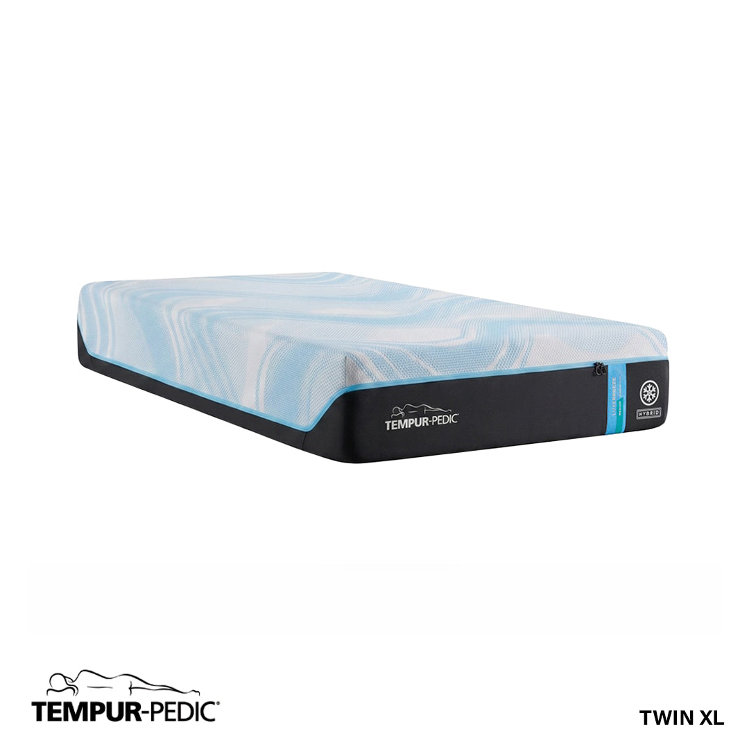 Medium LuxeBreeze® Hybrid 2.0 Mattress from Tempur-Pedic in Queen with Cooling, Made in USA