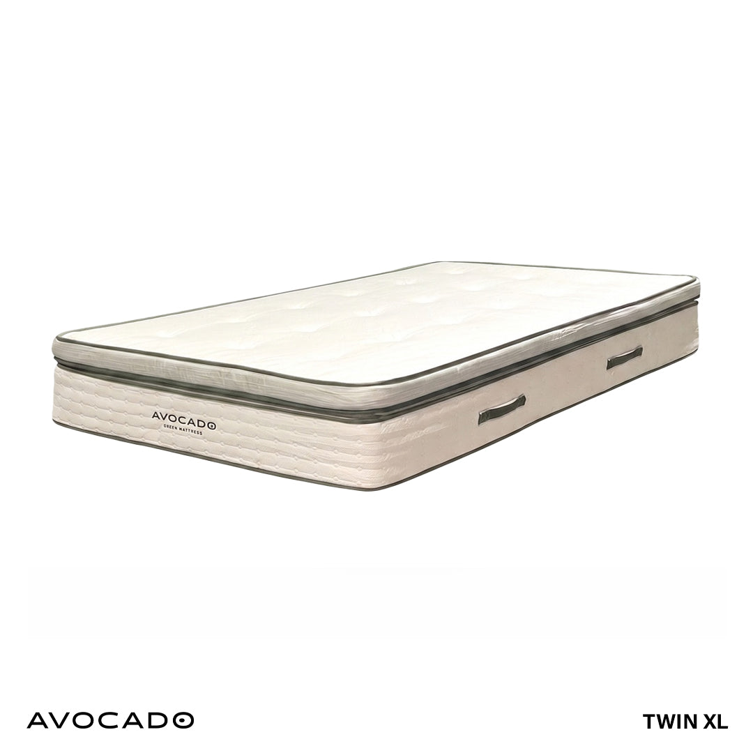 Plush Avocado Boxtop Green Mattress from Avocado Mattress in Queen Cotton / Natural Fiber Blend, Made in USA - Alternate angle