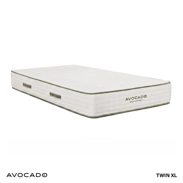 Firm Avocado Standard Green Mattress from Avocado Mattress in Queen Cotton / Natural Fiber Blend, Made in USA - Alternate angle
