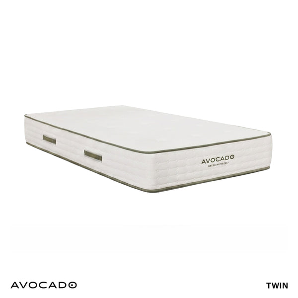 Firm Avocado Standard Green Mattress from Avocado Mattress in Queen Cotton / Natural Fiber Blend with Cooling, Made in USA