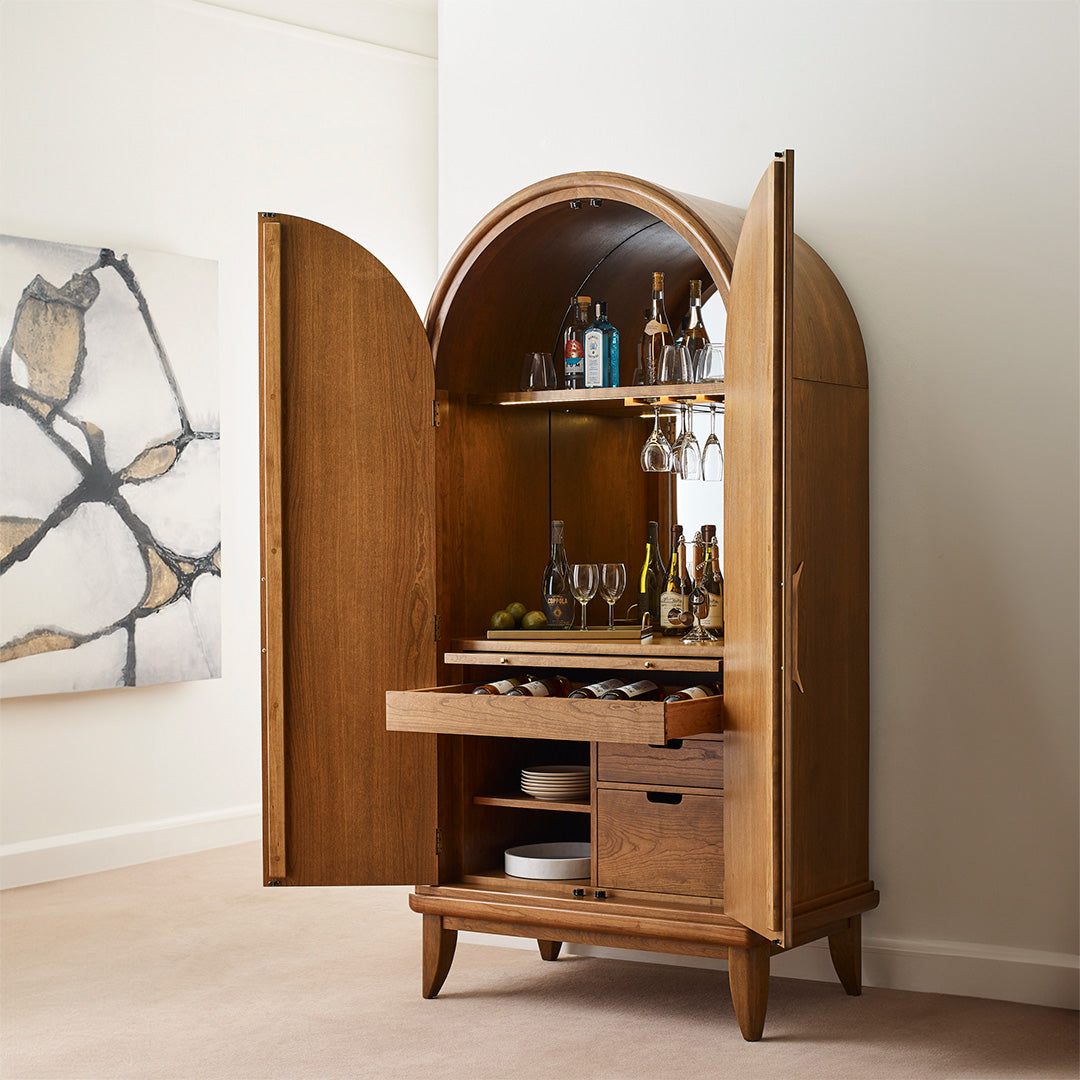 Martine Arched Bar Cabinet