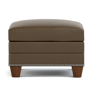 Malden Leather Ottoman