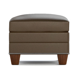 Malden Leather Ottoman