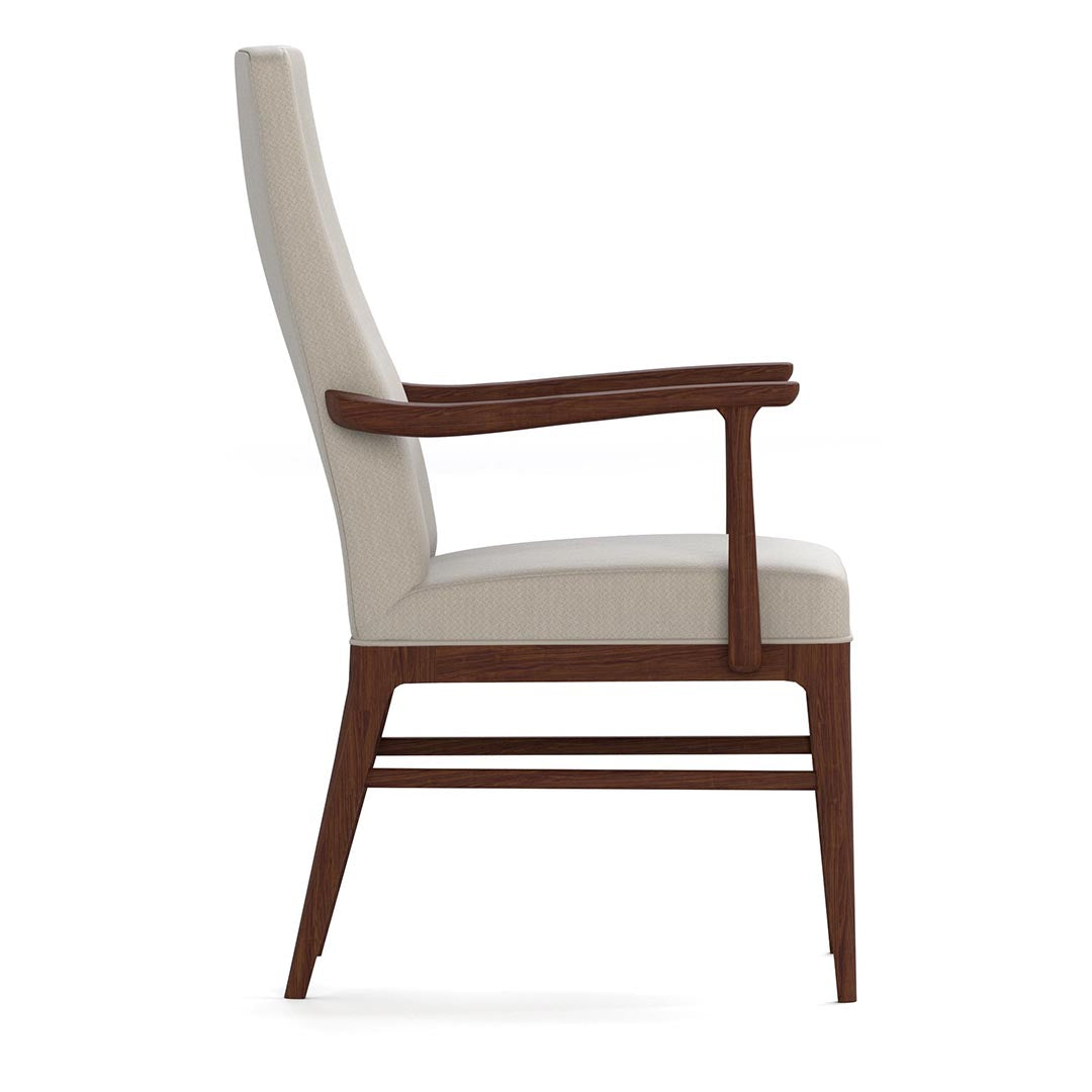 Walnut Grove Tall Upholstered Arm Chair