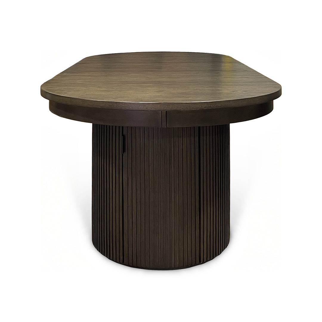 Reeded Flex Dining Set (5pc) (Seats 8-10) from Davis Home in Brown Upholstered - Additional view 23