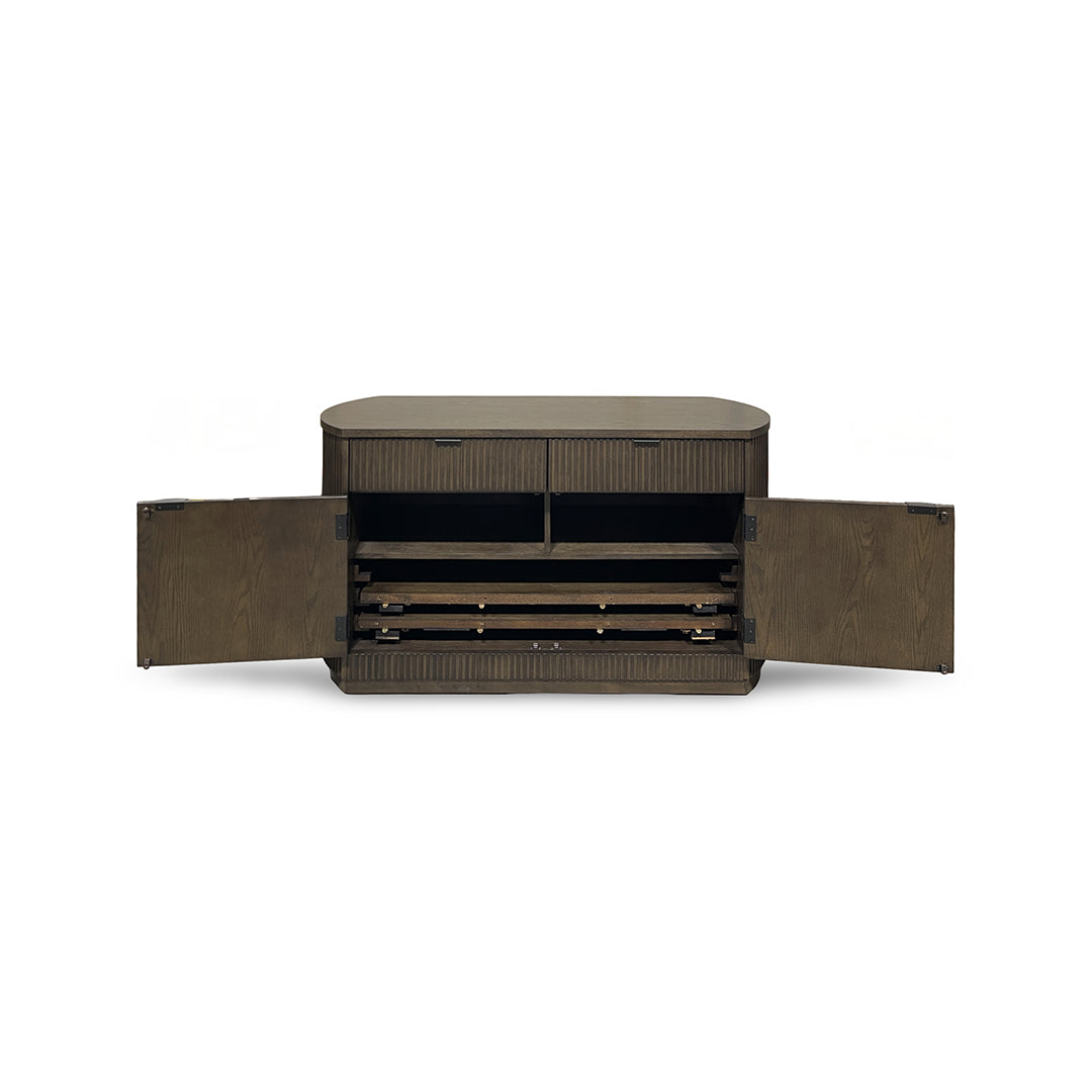 Reeded Flex Server from Davis Home in Brown Veneer - Additional view 5