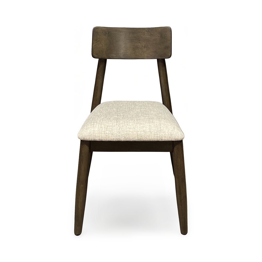 Reeded Flex Dining Set (5pc) (Seats 8-10) from Davis Home in Brown Upholstered with Storage, Extension Leaf - Side view