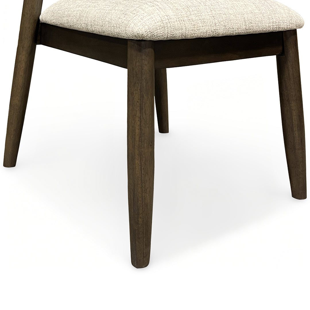 Reeded Flex Dining Set (5pc) (Seats 8-10) from Davis Home in Brown Upholstered with Storage, Extension Leaf - Side view