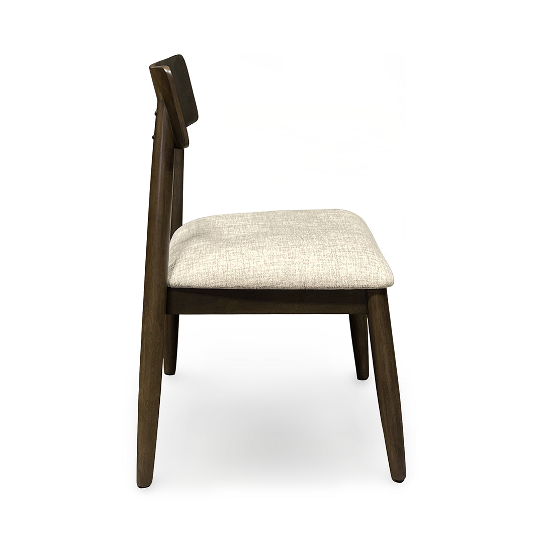 Reeded Flex Dining Set (5pc) (Seats 8-10) from Davis Home in Brown Upholstered - Side view