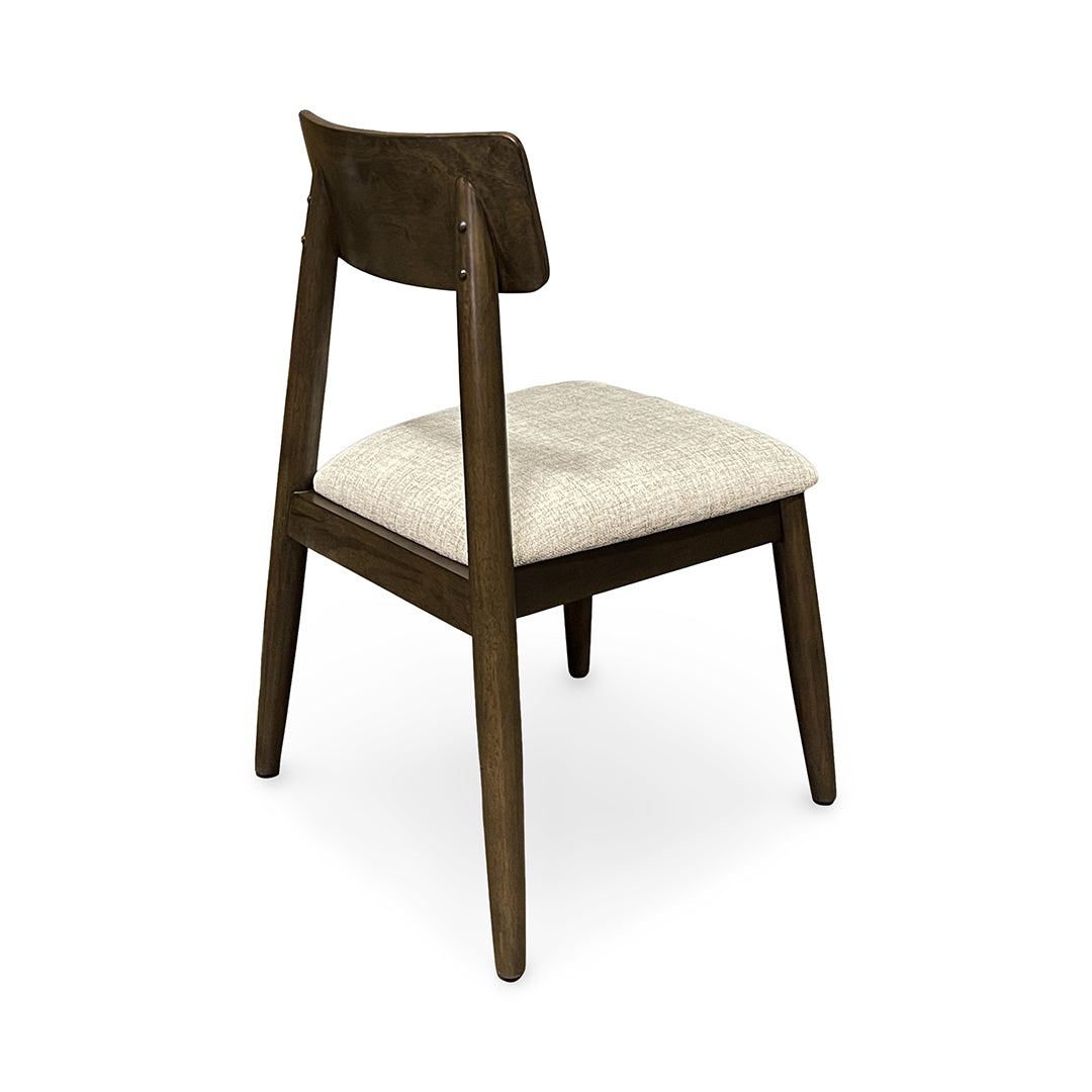 Reeded Flex Dining Set (5pc) (Seats 8-10) from Davis Home in Brown Upholstered with Storage, Extension Leaf - Side view