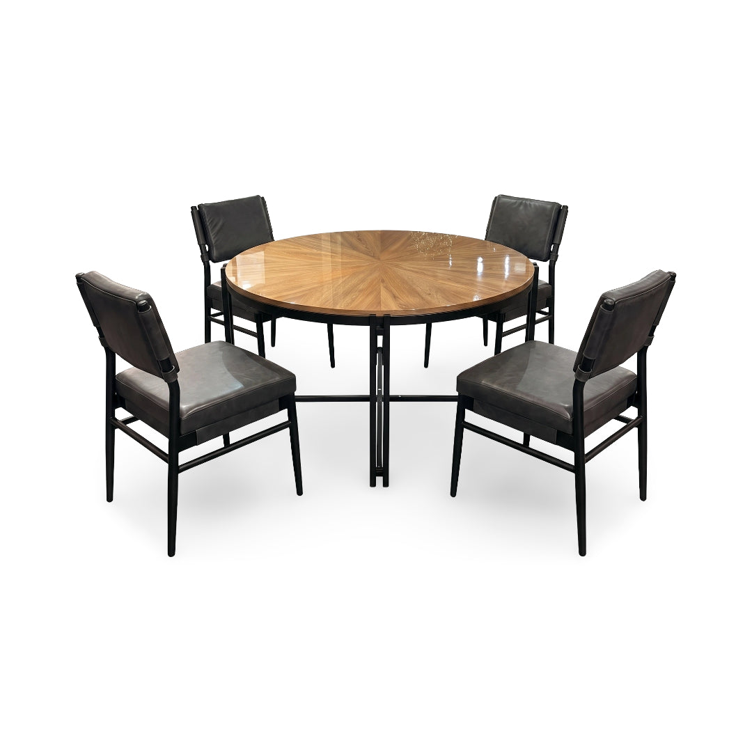 Reflex Dining Set (5pc) from Holland House in Veneer - Gray finish