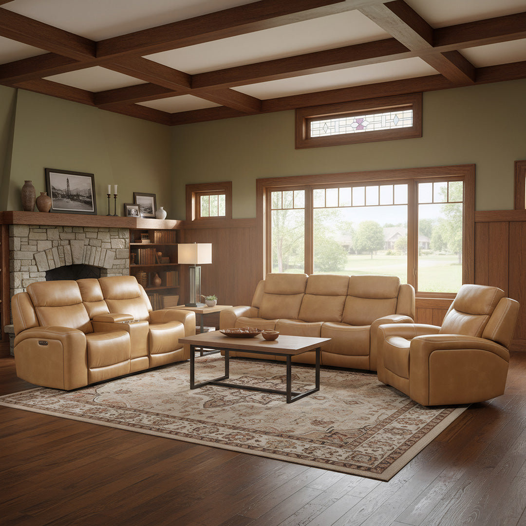 Reno Power Reclining Loveseat with Console
