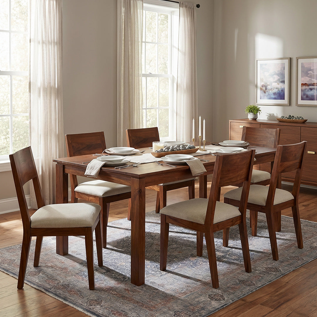 Rustic Walnut Dining Table