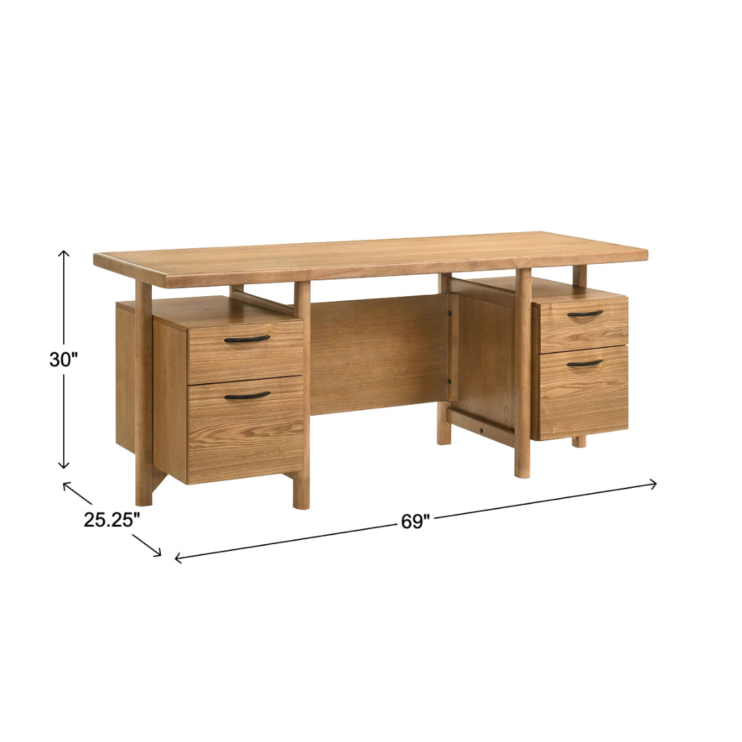 Roldan Computer Desk with Filing Drawers