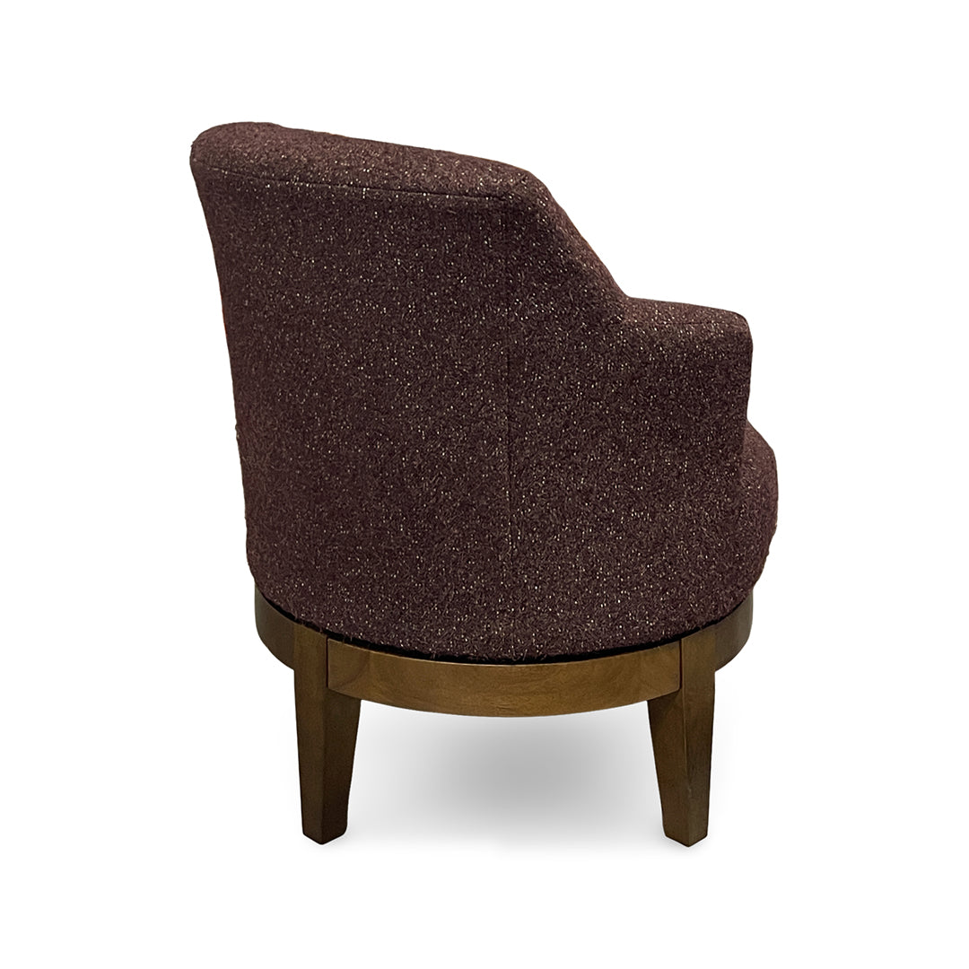 Ronan Swivel Accent Chair from Best Home Furnishings in Purple Polyester, Made in USA - Additional view 5