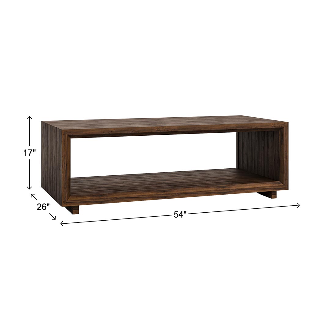 Rustic Walnut Coffee Table from L and J.G. Stickley Inc in Brown Solid Wood, Made in USA - Additional view 8