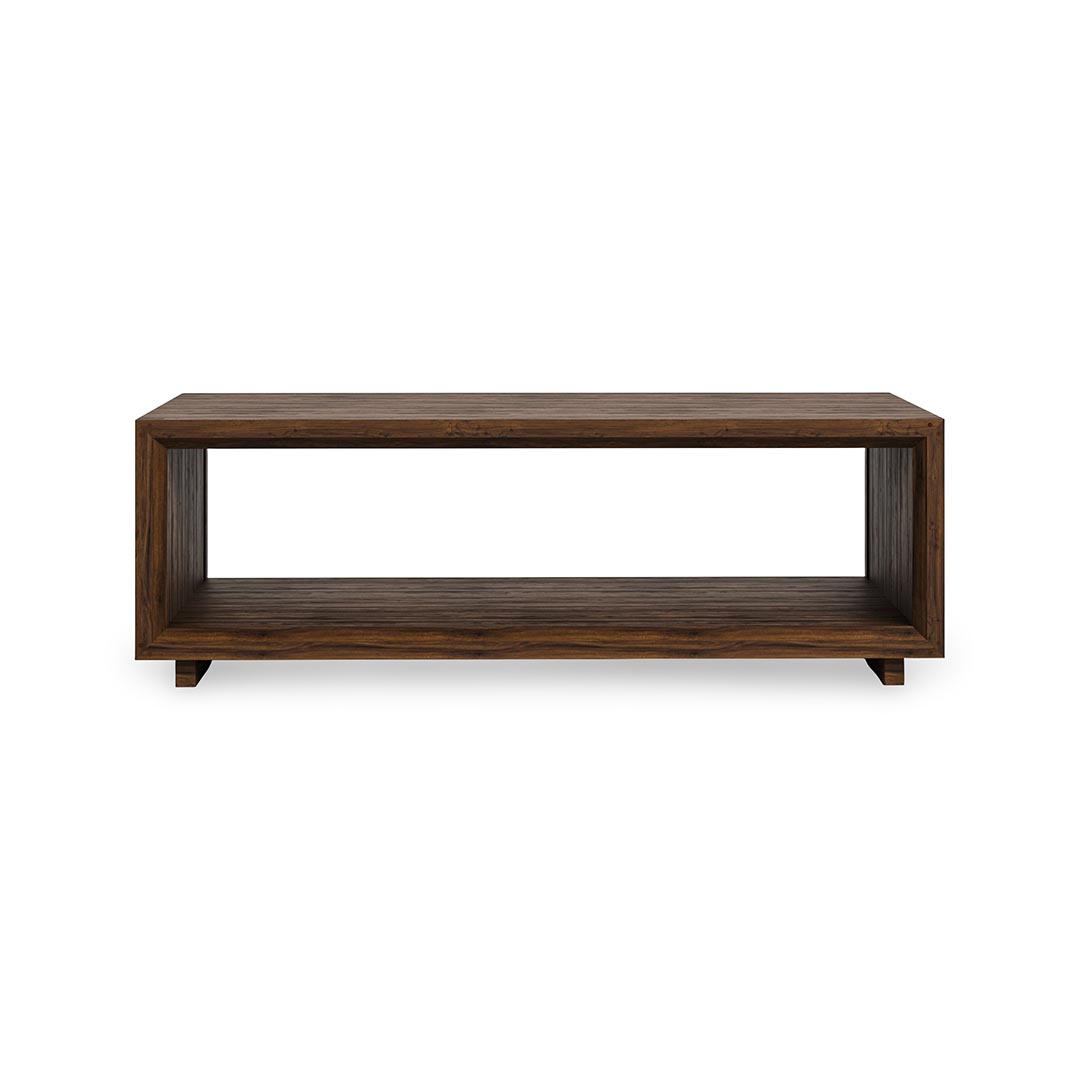 Rustic Walnut Coffee Table from L and J.G. Stickley Inc in Brown Solid Wood, Made in USA - Detail view