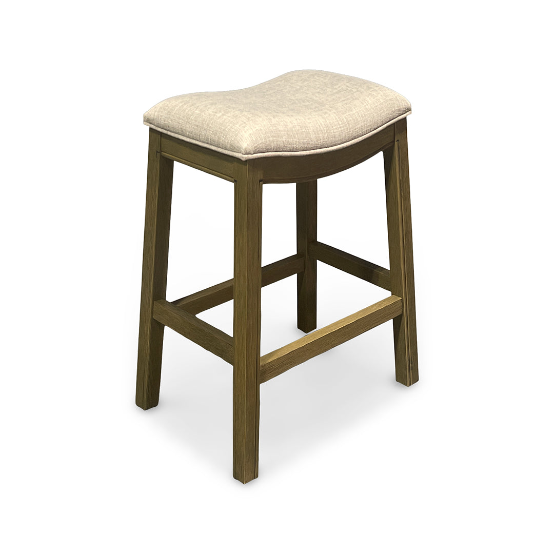 Rylan Upholstered Stool - Beige