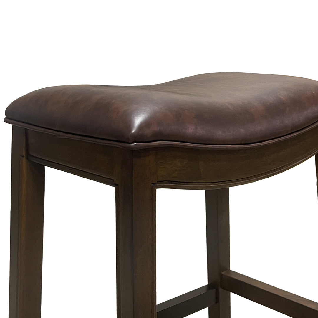 Rylan Upholstered Stool - Brown