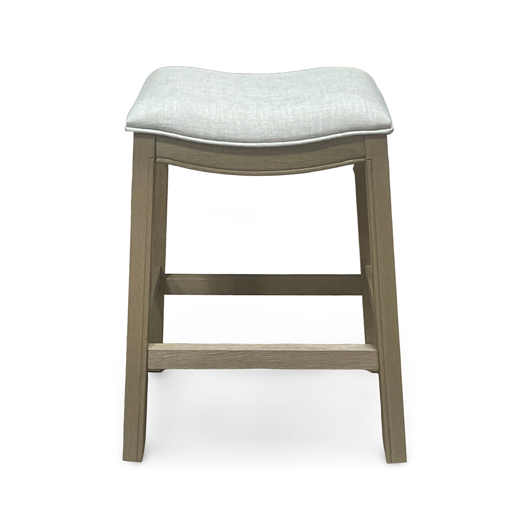 Rylan Upholstered Stool - Gray