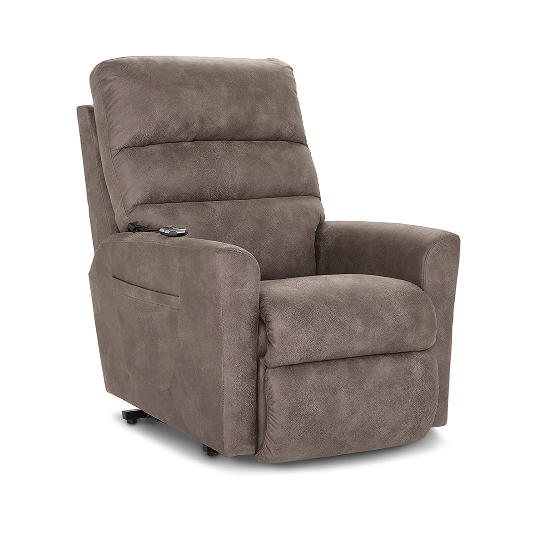 Liam Bronze Power Lift Recliner from La-Z-Boy Incorporated in Performance Fabric with Lift chair, Power Recline, Made in USA - Additional view 4