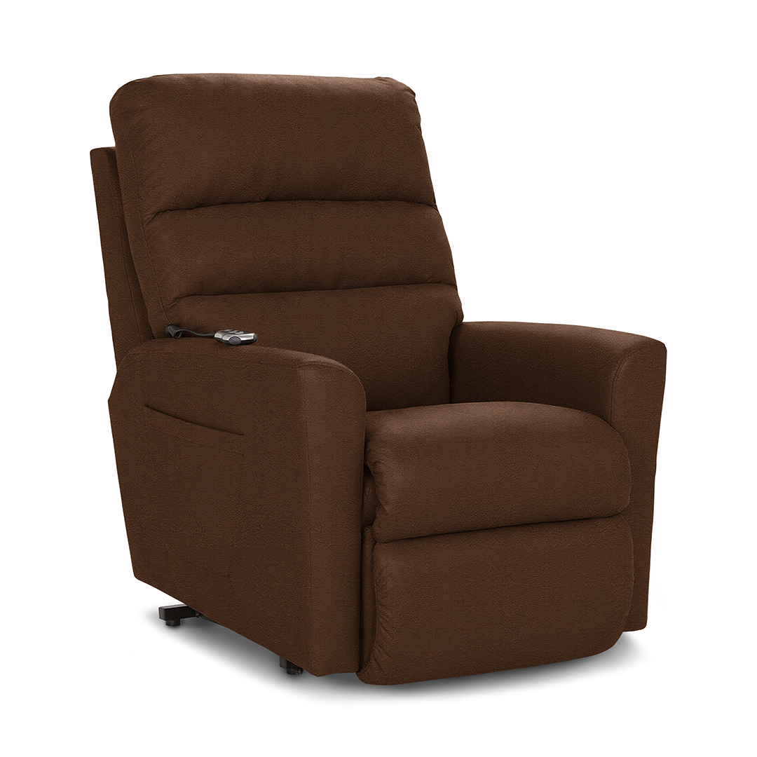 Liam Bronze Power Lift Recliner from La-Z-Boy Incorporated in Performance Fabric, Made in USA - Additional view 17