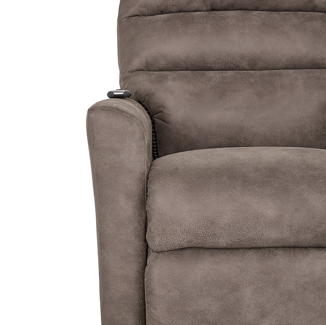 Liam Bronze Power Lift Recliner from La-Z-Boy Incorporated in Performance Fabric, Made in USA - Additional view 11