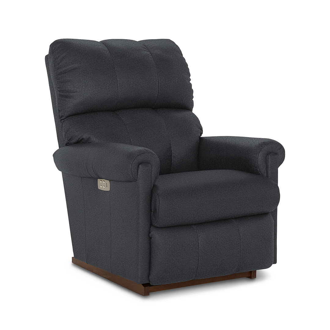 Vail Power Rocker Recliner from La-Z-Boy Incorporated in Gray with Power Recline, USB Port, Made in USA