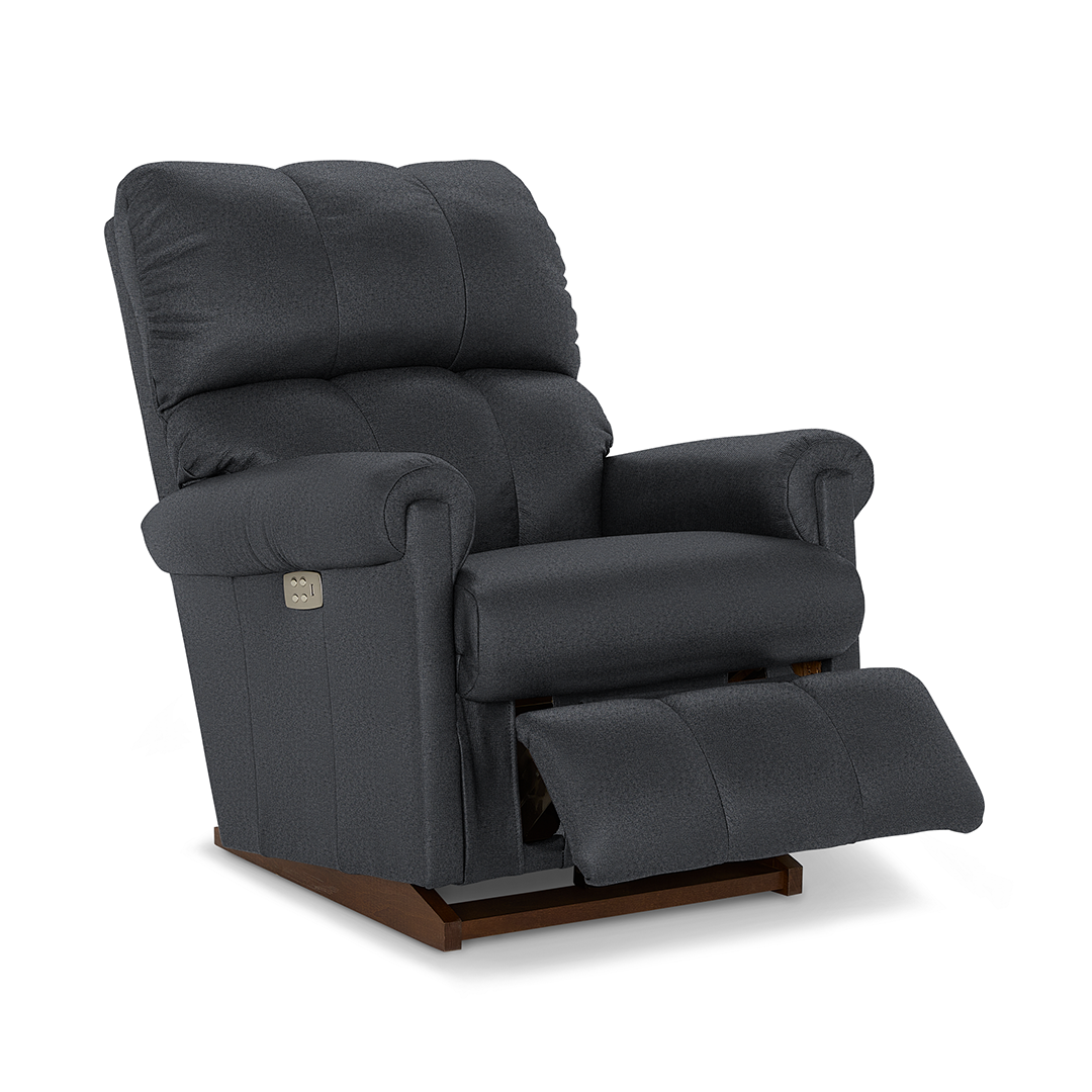 Vail Power Rocker Recliner from La-Z-Boy Incorporated in Gray, Made in USA - Alternate angle