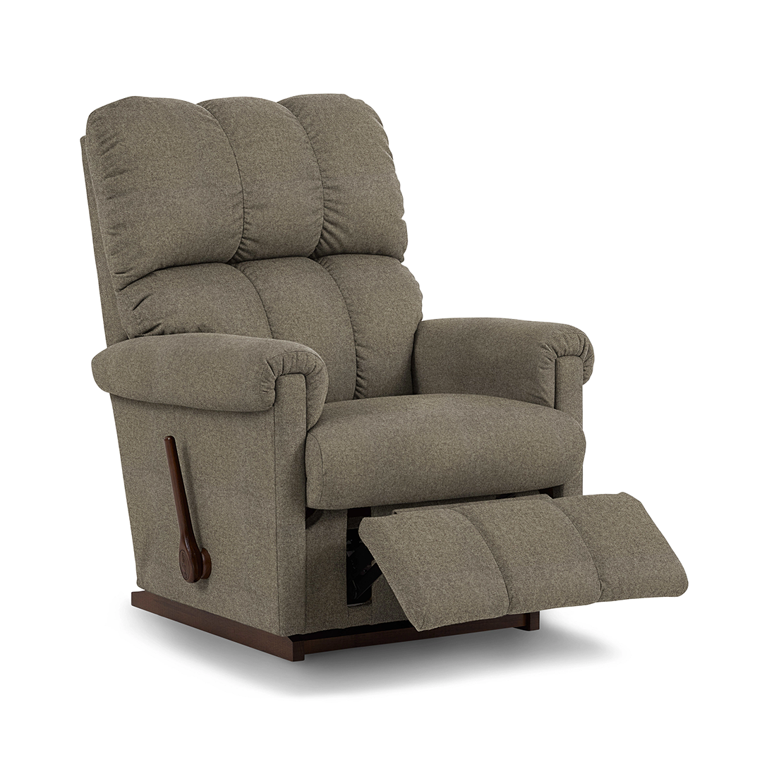 Vail Rocker Recliner from La-Z-Boy Incorporated in Brown with Manual Recline, Made in USA - Detail view