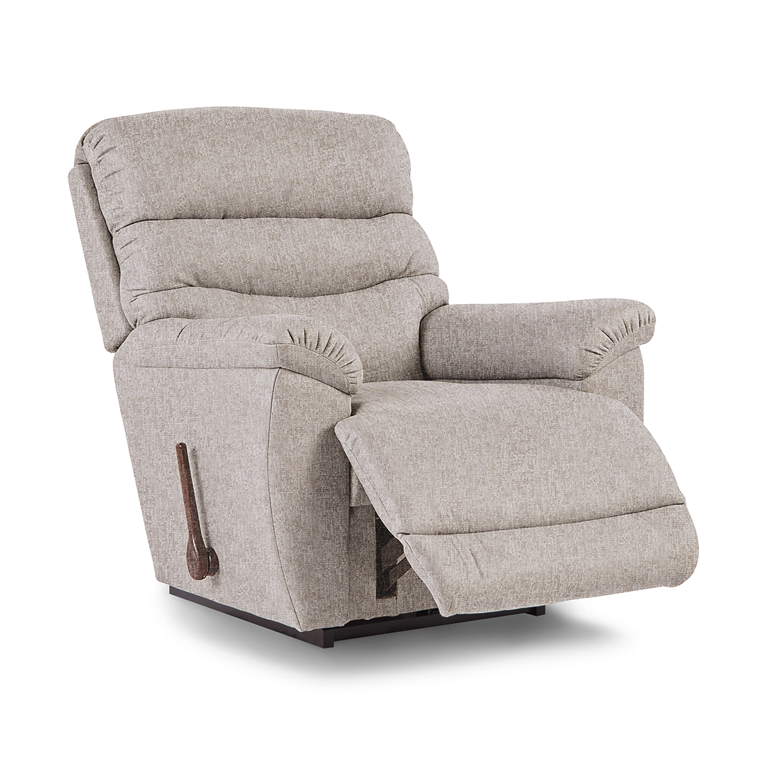 Joshua Rocker Recliner from La-Z-Boy Incorporated in Performance Fabric with Manual Recline, Made in USA - Detail view