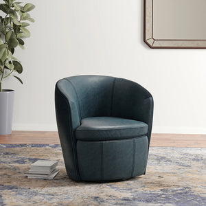 Barolo Leather Swivel Chair