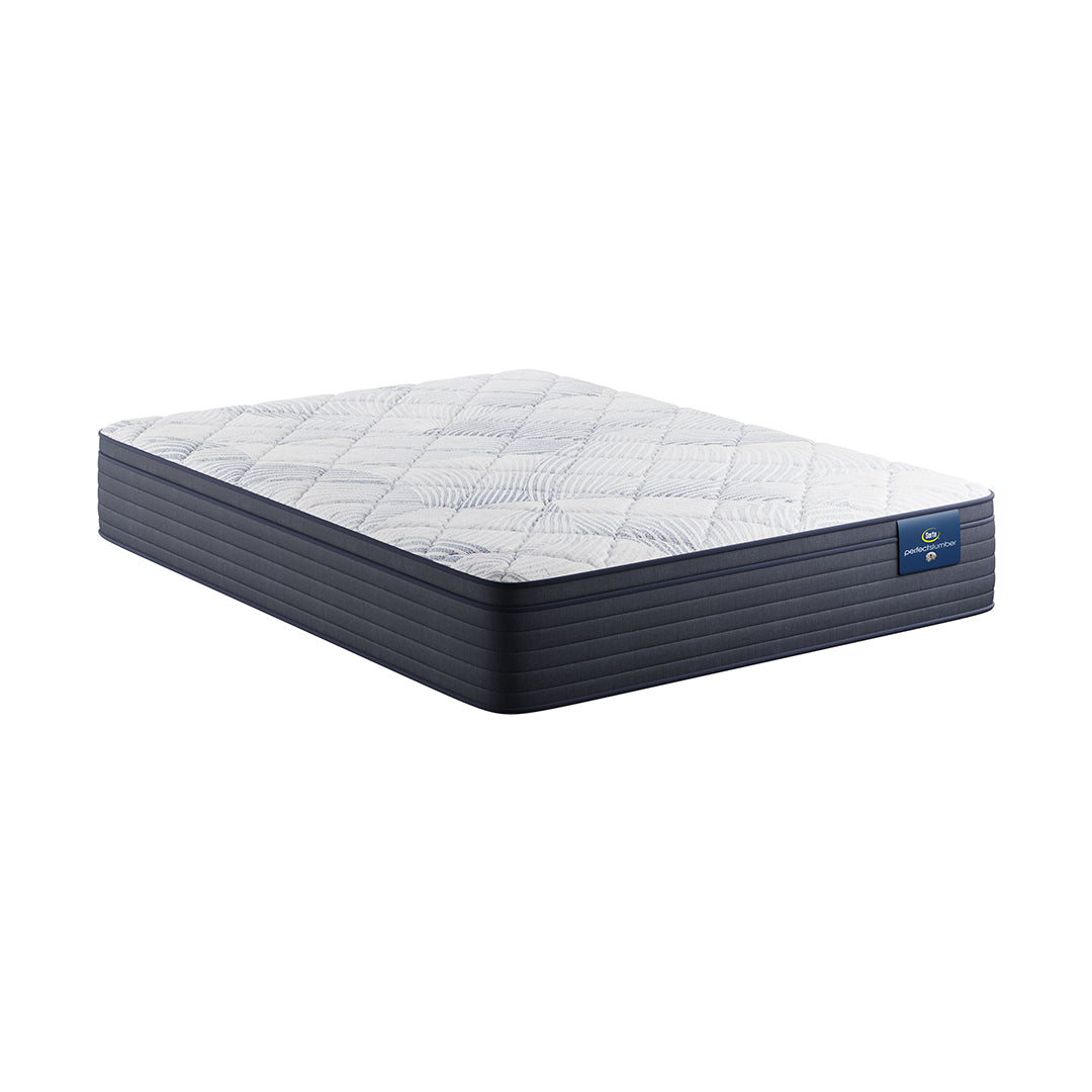 Serta® Ciela Plush Euro Pillow Top Mattress from Serta in Queen Innerspring with Cooling, Made in USA - Angle view