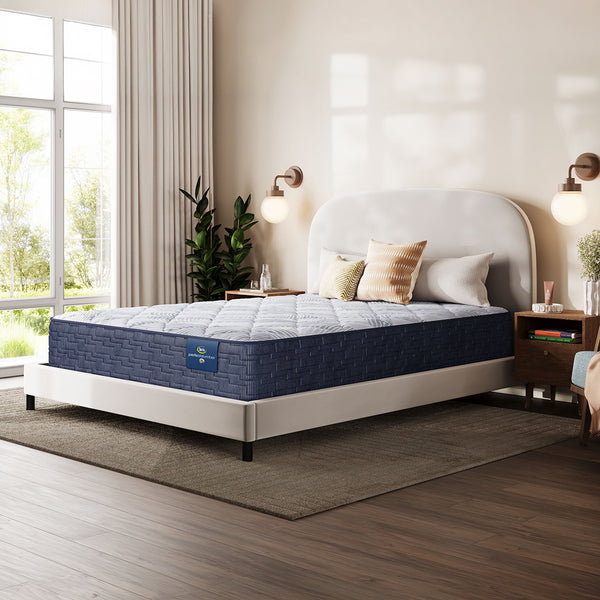 Serta® Driftstone Medium Mattress from Serta in Queen Gel Foam, Made in USA - Angle view