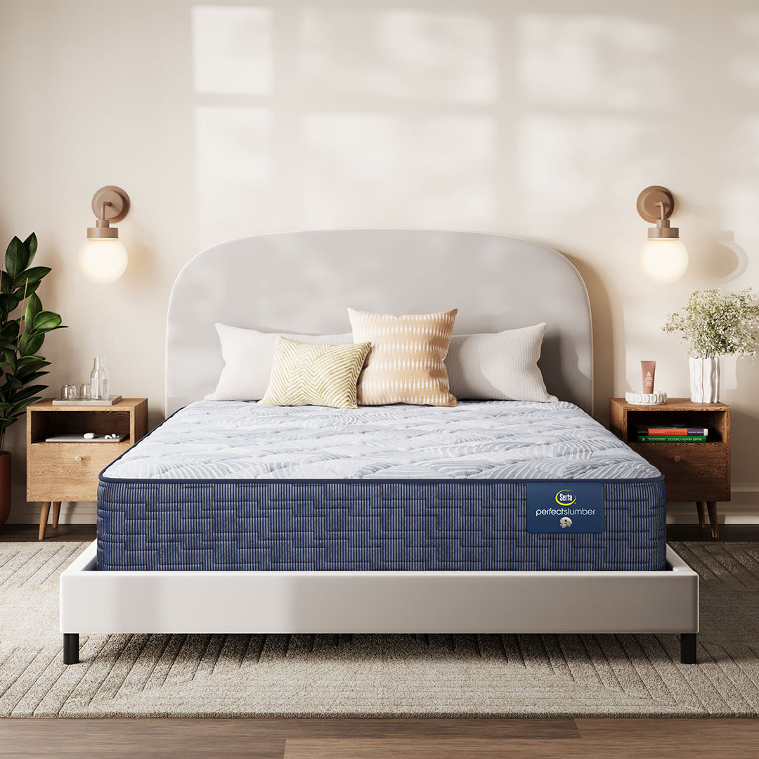 Serta® Driftstone Medium Mattress from Serta in Queen Gel Foam, Made in USA - Front view