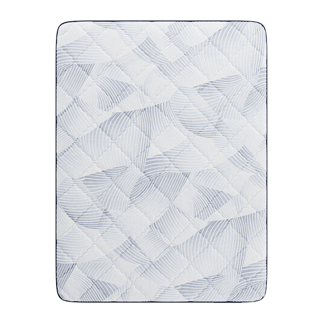 Serta® Driftstone Medium Mattress from Serta in Queen Gel Foam, Made in USA - Overhead view
