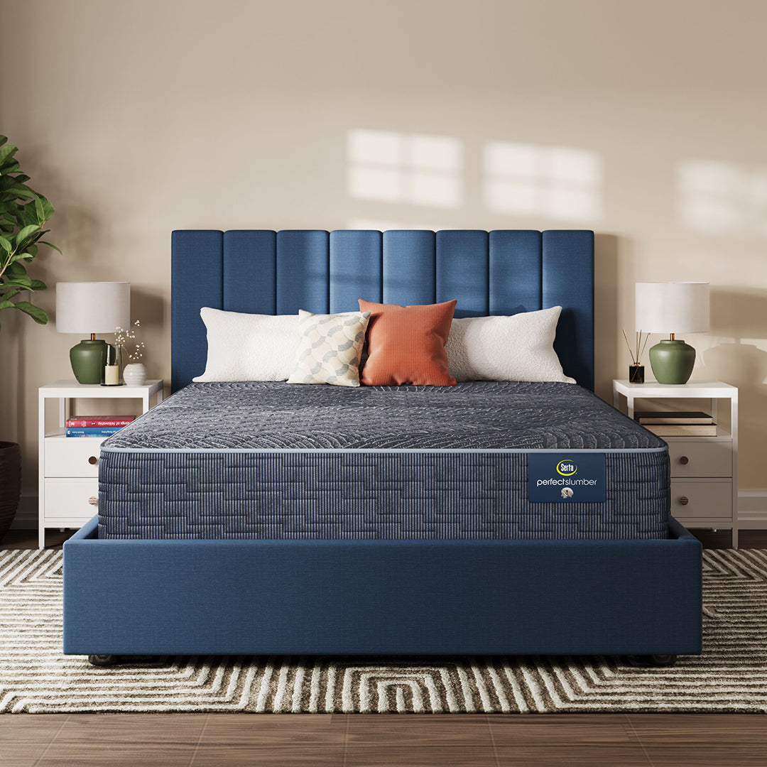 Serta® Feather Grove Extra Firm Mattress from Serta in Queen Gel Foam with Cooling, Made in USA - Front view