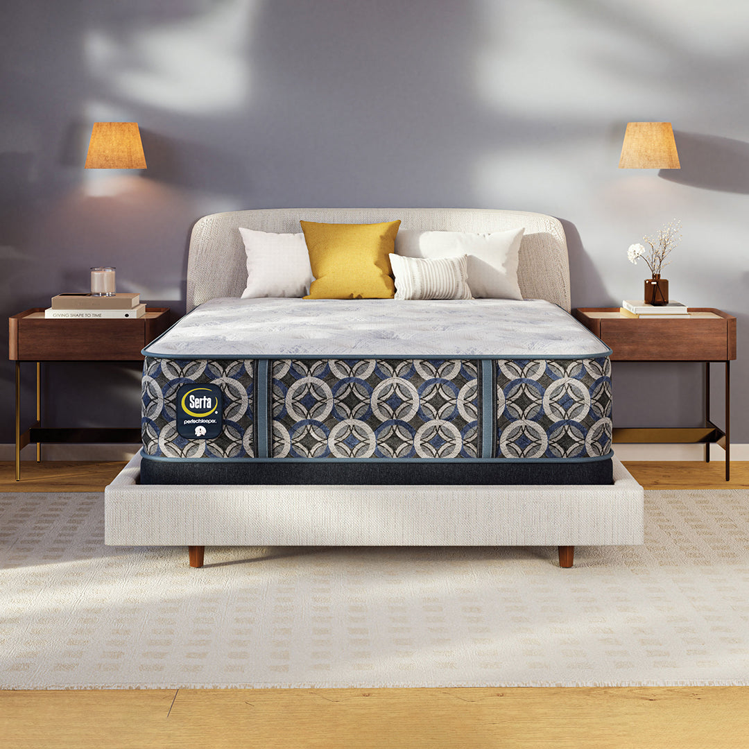 Perfect Sleeper® Cascade Range Medium Mattress from Serta in Queen Memory Foam, Made in USA - Front view