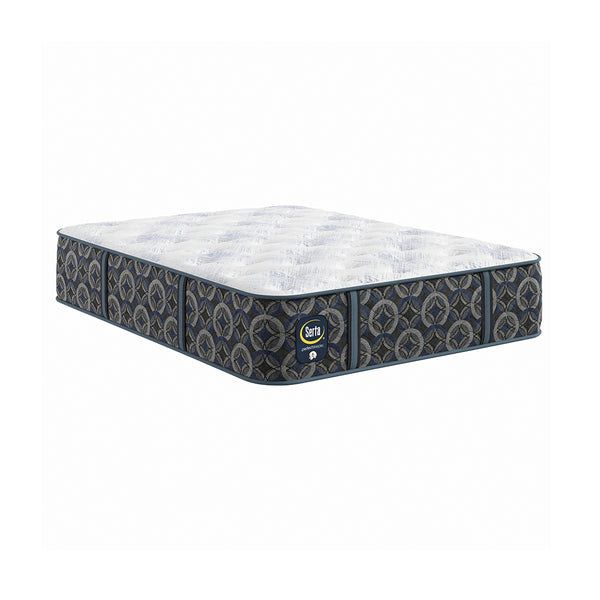 Perfect Sleeper® Cascade Range Medium Mattress from Serta in Queen Memory Foam, Made in USA - Angle view