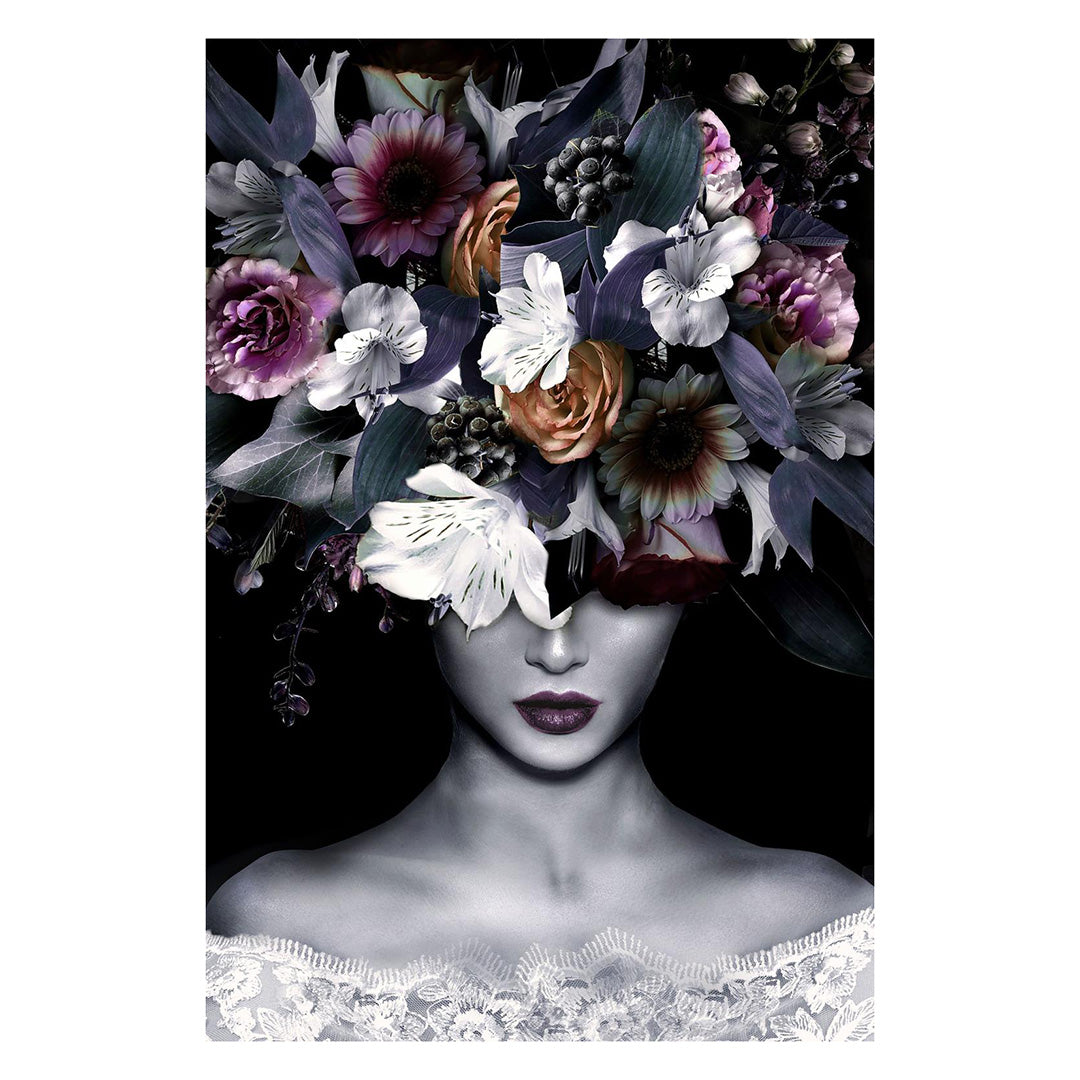 Dama floral de cristal 