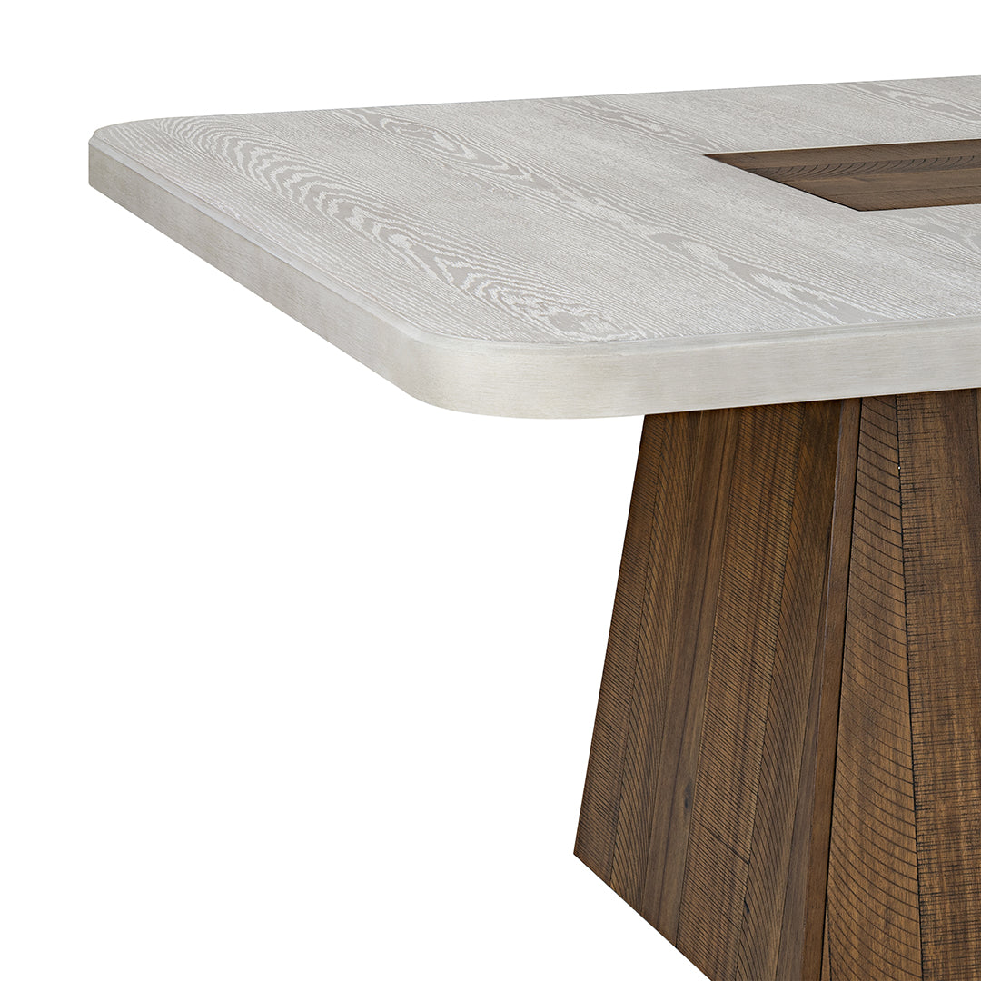 Apex Dining Set (5pc) (Seats 6-8) from Holland House in Brown Upholstered - Closeup detail
