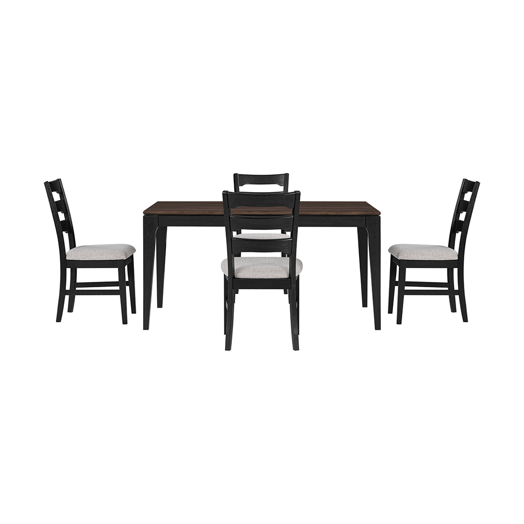 Crosby Dining Set (5pc) (Seats 4-6) from Holland House in Veneer - Room setting