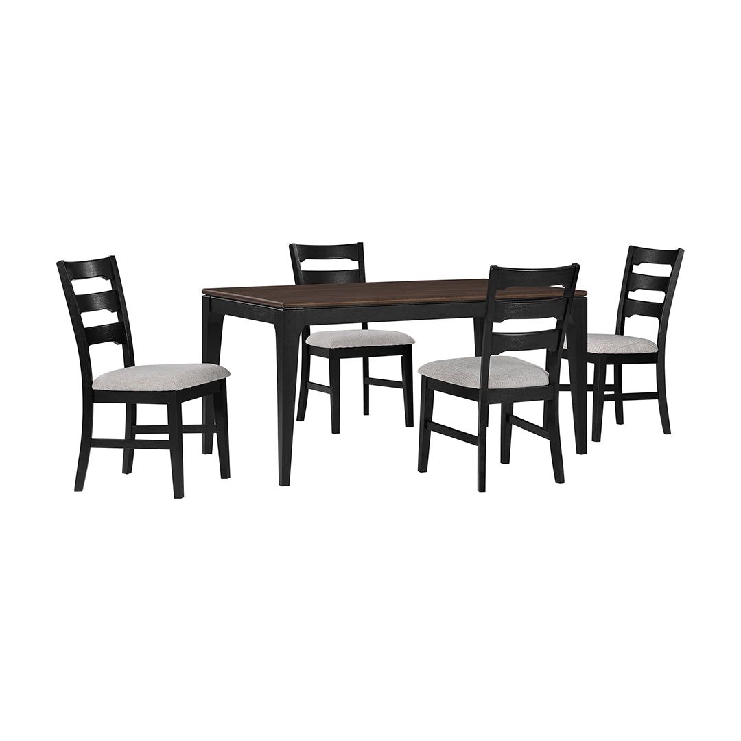 Crosby Dining Set (5pc) (Seats 4-6) from Holland House in Veneer - Room setting