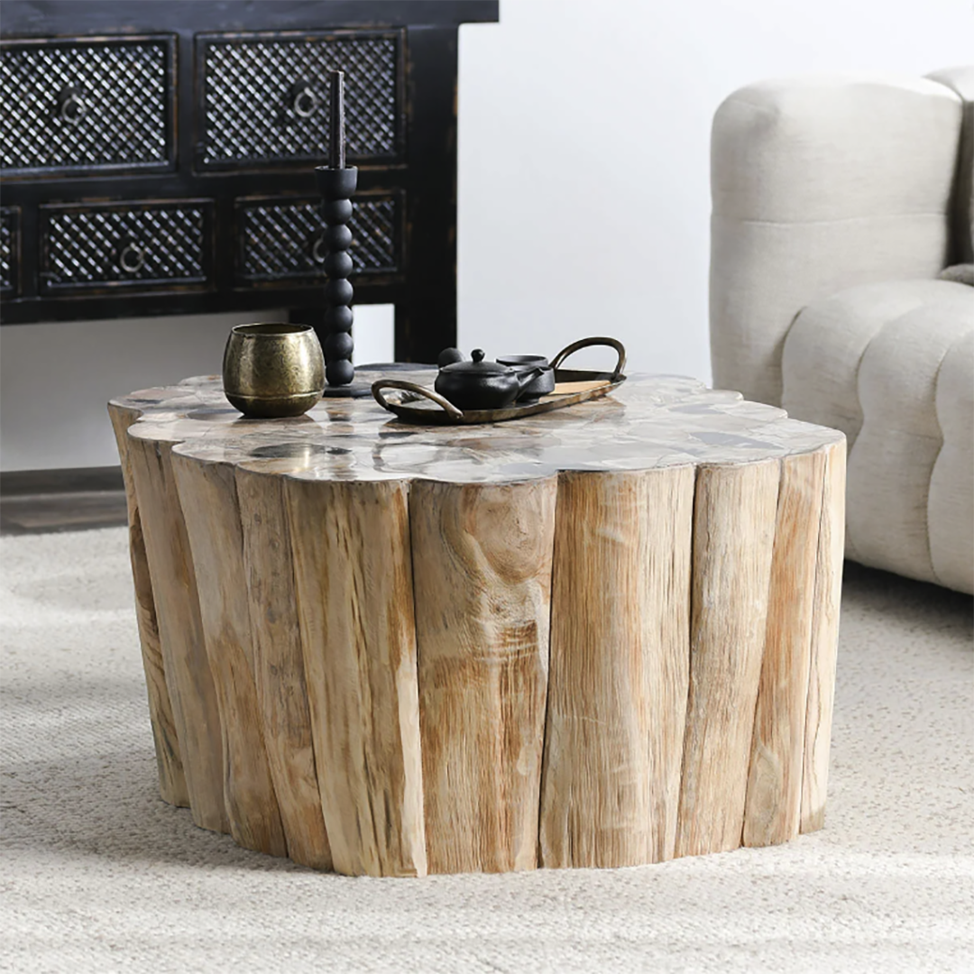 Norwest Petrified Wood Coffee Table