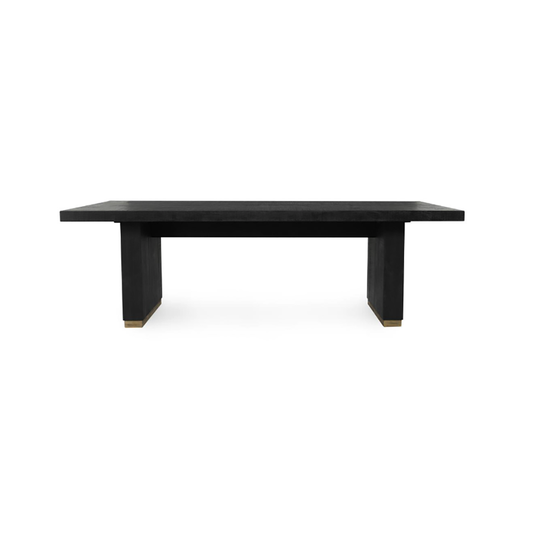 Lynx Dining Set (7pc) (Seats 6-8) from Classic Concept Classic Home in Black - Detail view
