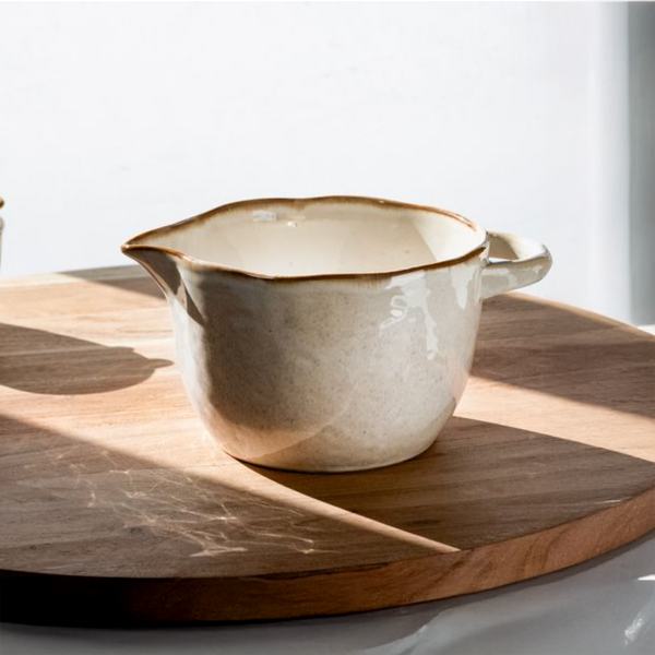 White Ceramic Mixing Bowl